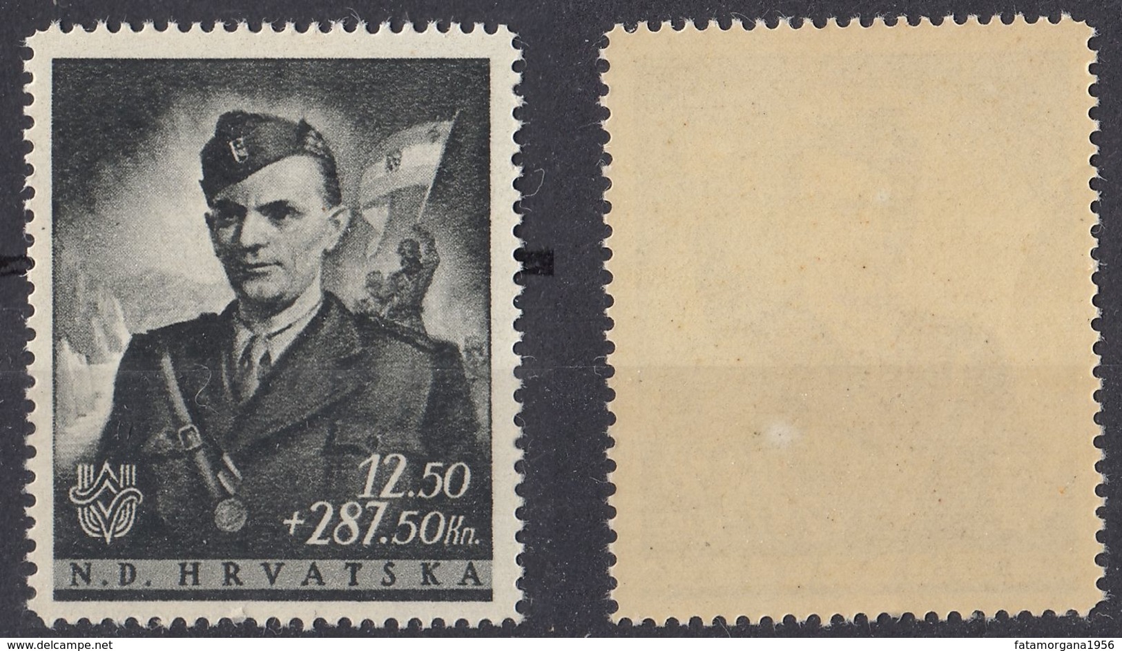 CROAZIA - 1944 -  Yvert 126 Nuovo MNH. - Croacia