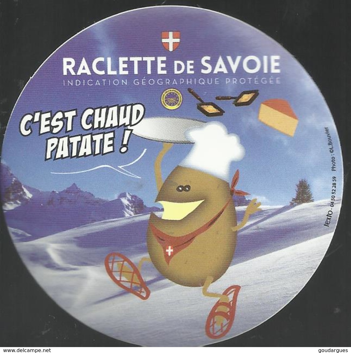 2 Autocollants - Raclette De Savoie - C'est Chaud Patate! Et Ramène Ton Cornichon! - Adesivi