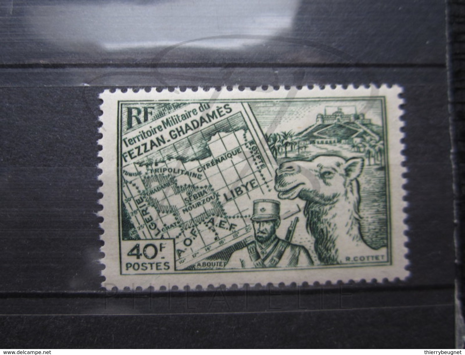 VEND BEAU TIMBRE DU FEZZAN N° 41 , XX !!! - Unused Stamps