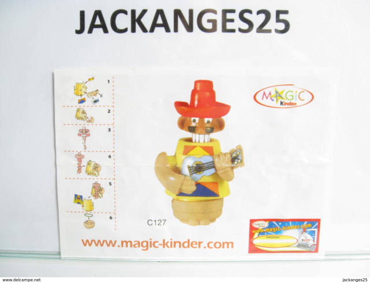 KINDER MEXICAIN MPG C 127 A3 JAUNE 2004  + BPZ EU + MAGIC CODE - Montables