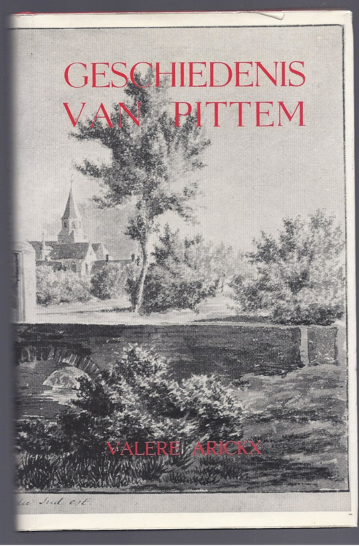 GESCHIEDENIS VAN PITTEM Door VALERE ARICKX 2e UITGAVE 1981 VAN HET BOEK UIT 1951 + 3 LOSSE KAARTEN - History