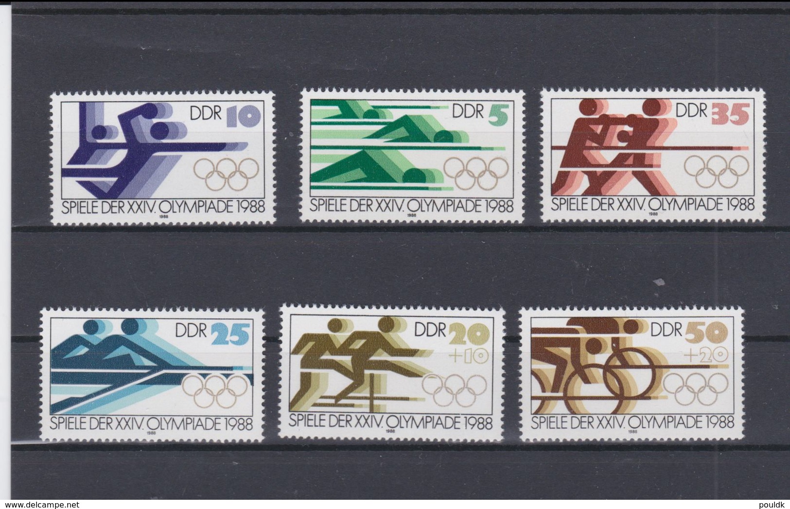 DDR 1988 Seoul Olympic Games 6 Stamps MNH/** (H55) - Summer 1988: Seoul