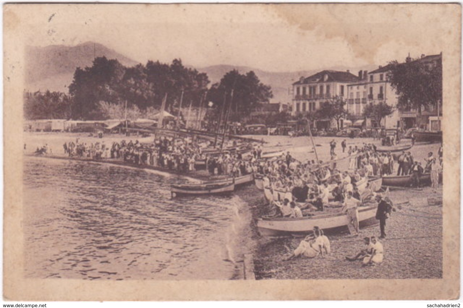 66. BANYULS. La Plage Et Les Bateaux. 12 - Banyuls Sur Mer