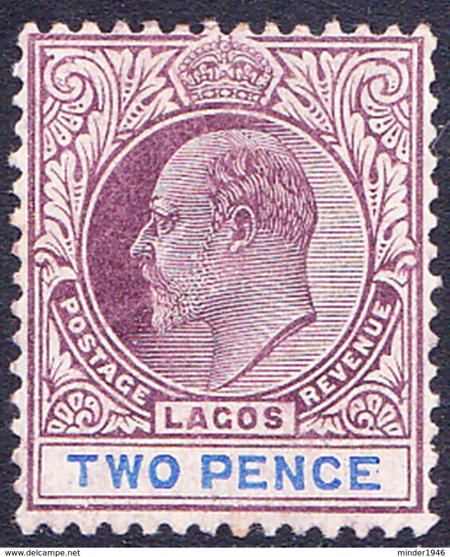 LAGOS 1905 KEDVII 2d Dull Purple & Blue SG56 MH - Nigeria (...-1960)