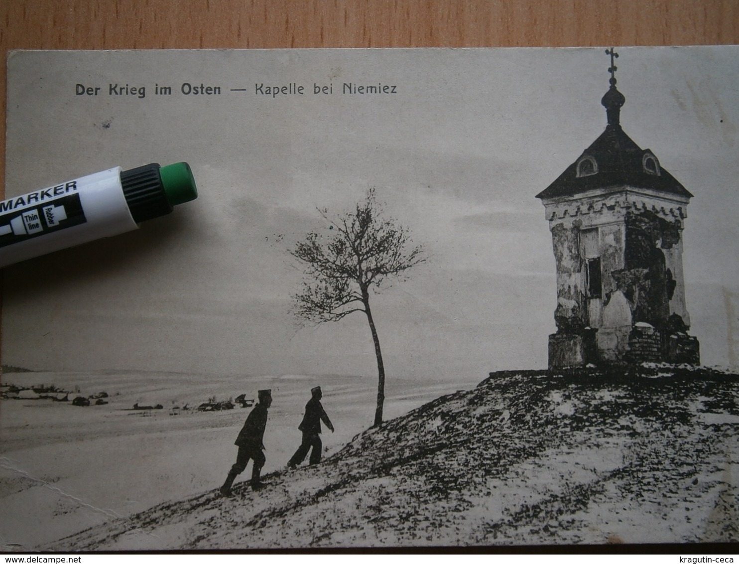 WWI WW1 KRIEG OSTEN KAPELLE NIEMIEZ GERMANY ARMY CARD POSTCARD POSTKARTE CARTE POSTALE PHOTO MILITARY FELDPOSTKARTE - War 1914-18