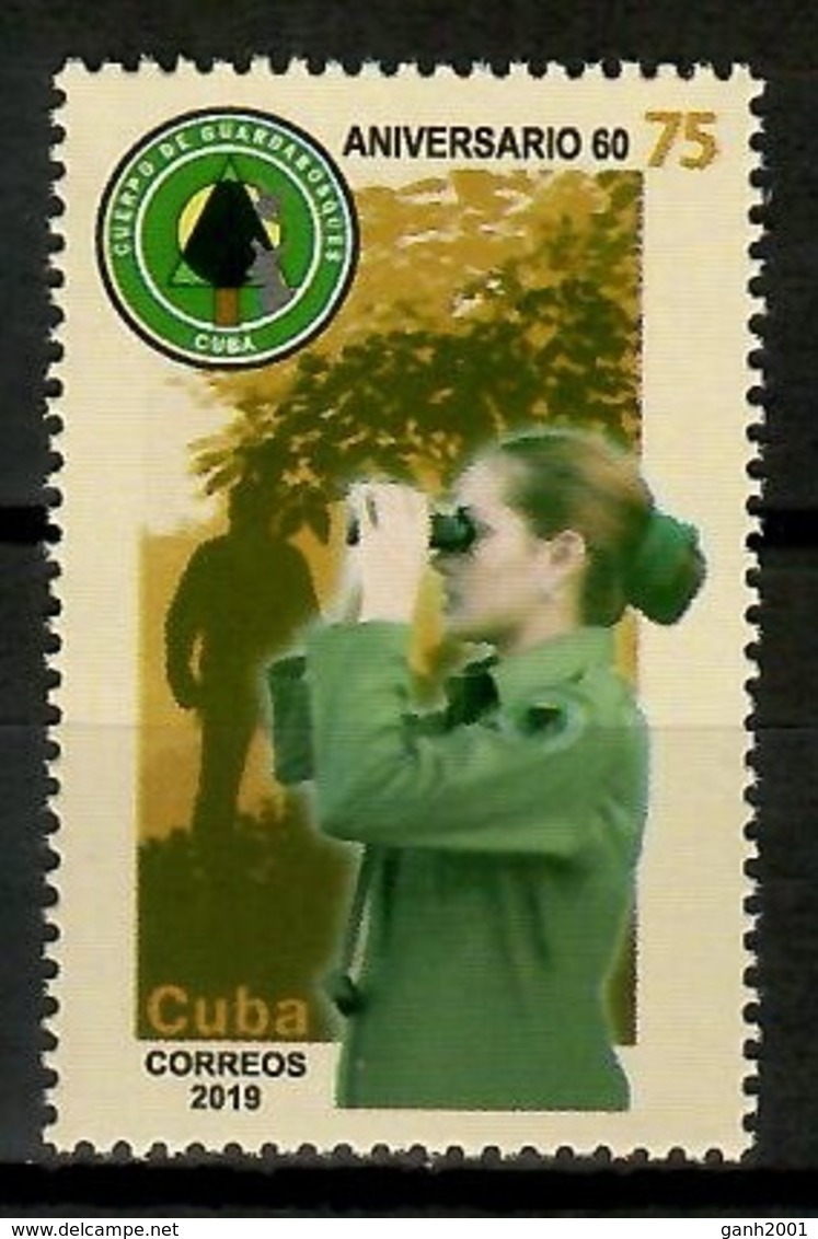 Cuba 2019 / Forest Ranger MNH Guardabosques Bosques Wildhüter / Cu13527  C3-4 - Árboles