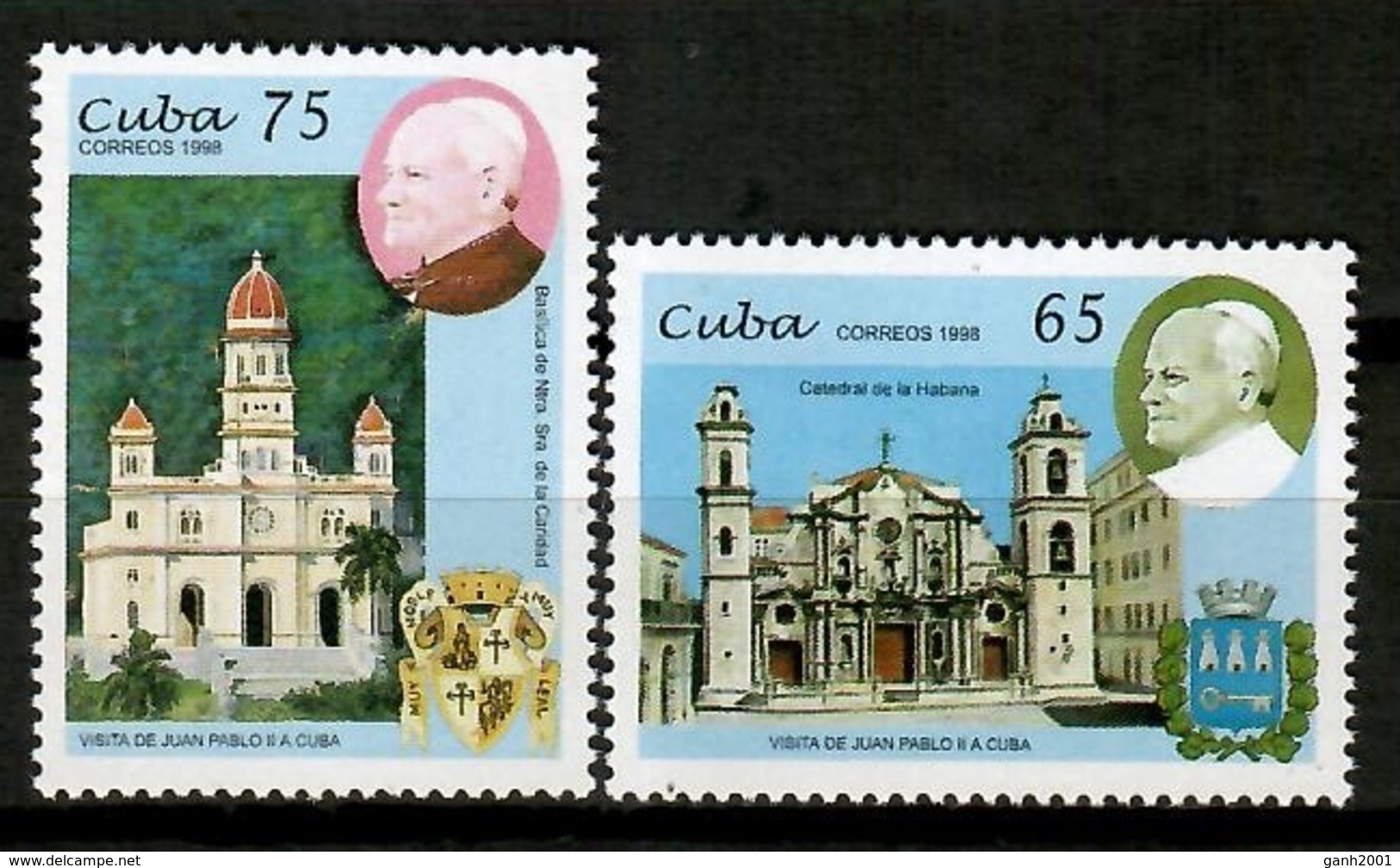 Cuba 1998 / Pope John Paul II MNH Papa Juan Pablo II / Cu12028  18-36 - Papas