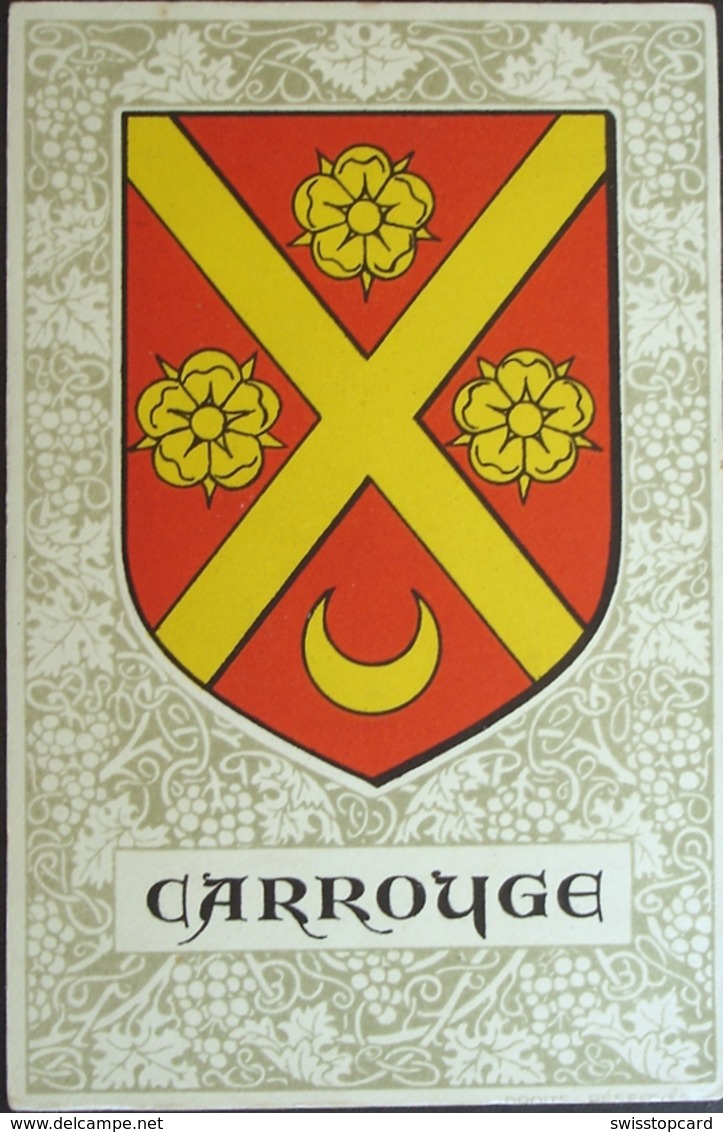 LITHO Wappen CARROUGE Editions SPES Lausanne-Vevey - Carrouge 