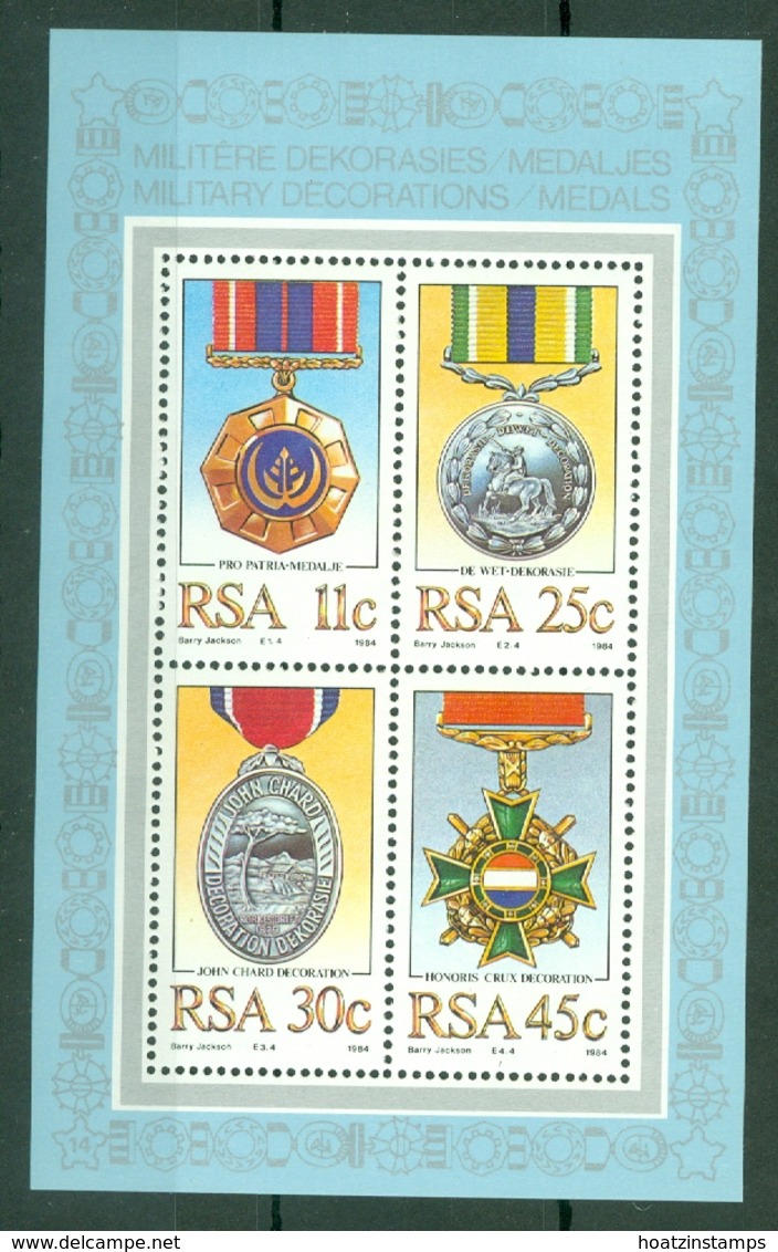 South Africa: 1984   Military Decorations   M/S  MNH - Unused Stamps