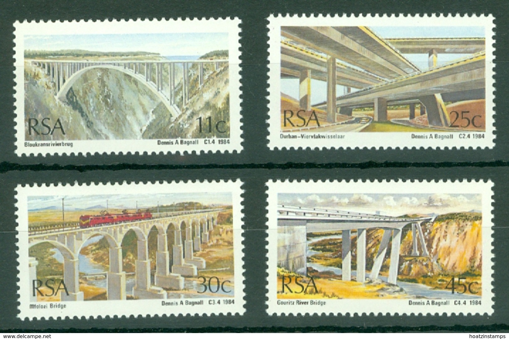 South Africa: 1984   South African Bridges   MNH - Unused Stamps