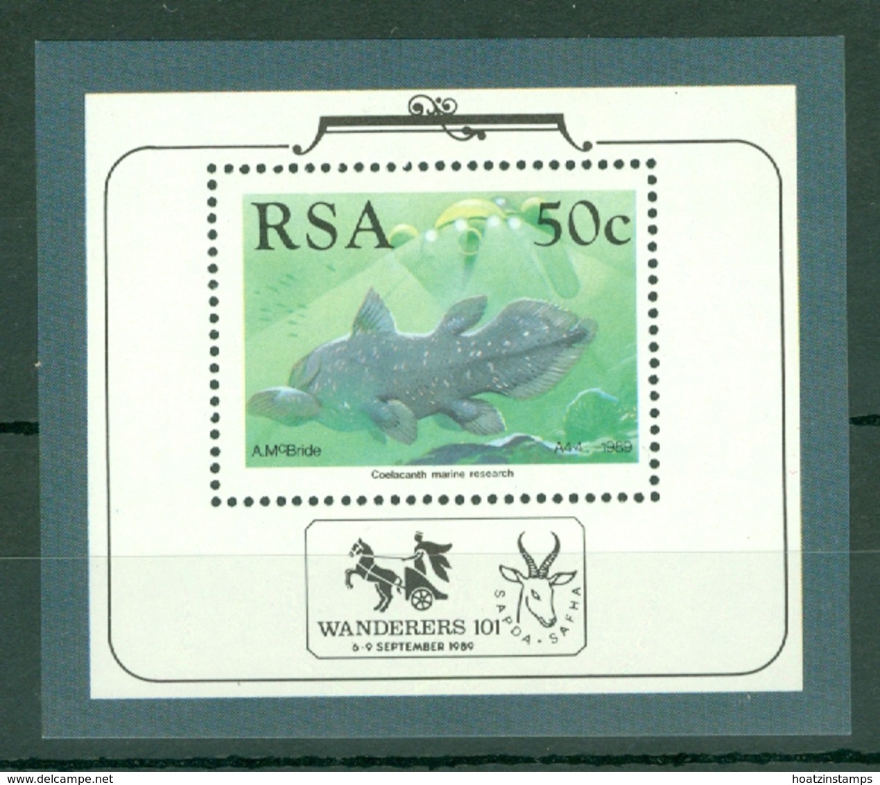 South Africa: 1989   50th Anniv Of Discovery Of Coelacath   M/S   MNH - Unused Stamps