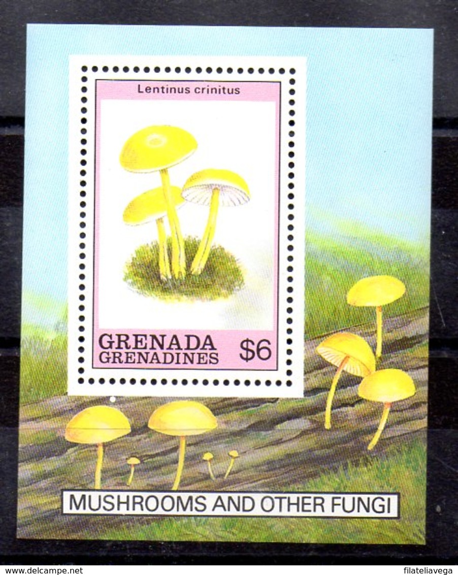 Hoja Bloque Granada Granadinas N ºYvert 173 ** SETAS (MUSHROOMS) - Grenada (1974-...)