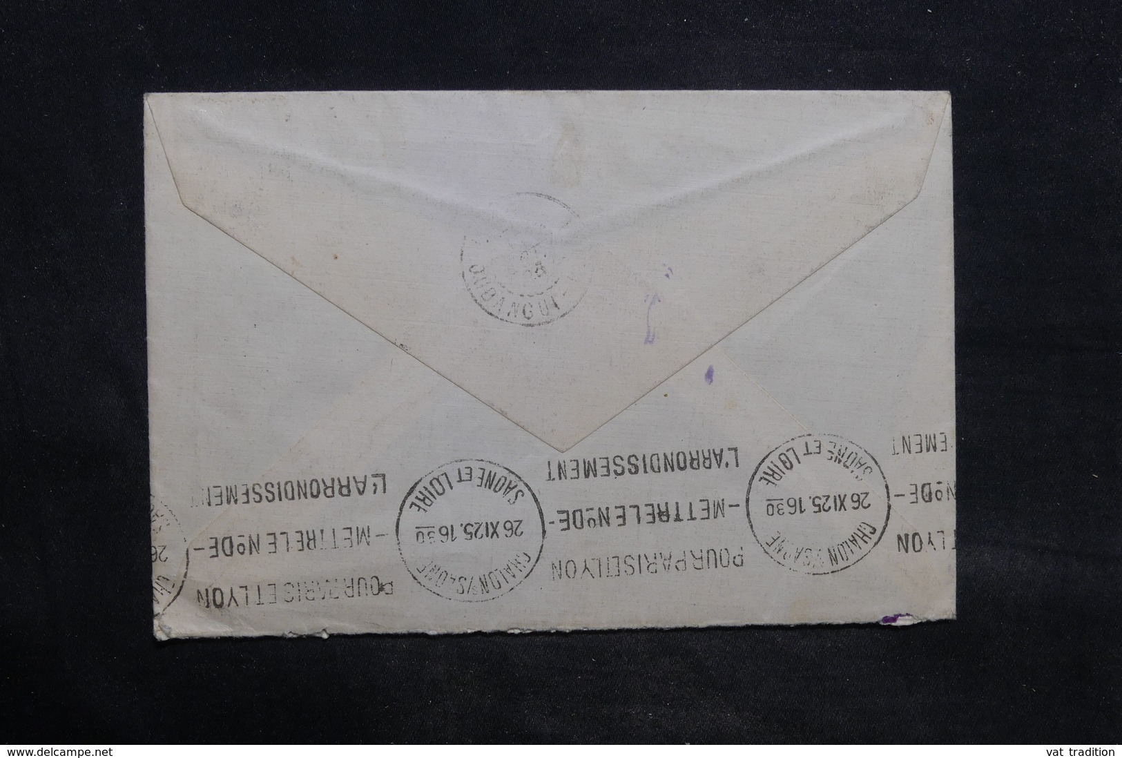 OUBANGUI - Enveloppe De Fort Crampel Pour La France En 1925,  Affranchissement Plaisant - L 34473 - Lettres & Documents