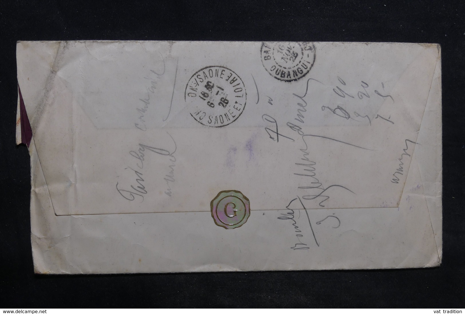 OUBANGUI - Enveloppe Pour La France En 1926,  Affranchissement Plaisant - L 34475 - Cartas & Documentos