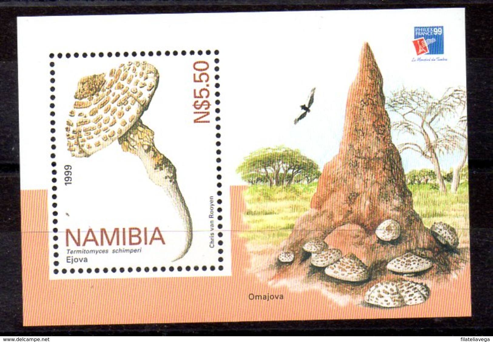 Hoja Bloque De Namibia N ºYvert 56 ** SETAS (MUSHROOMS) - Namibia (1990- ...)