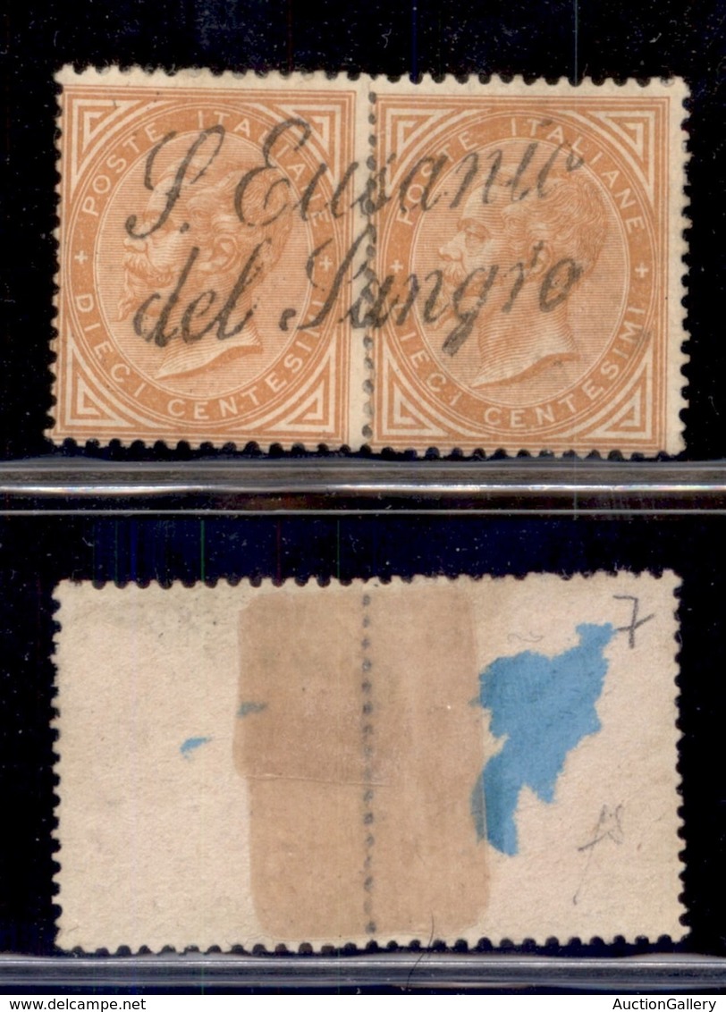 REGNO - S. Eusanio Del Sangro - Coppia Del 10 Cent Torino (17) - Fiecchi - Andere & Zonder Classificatie