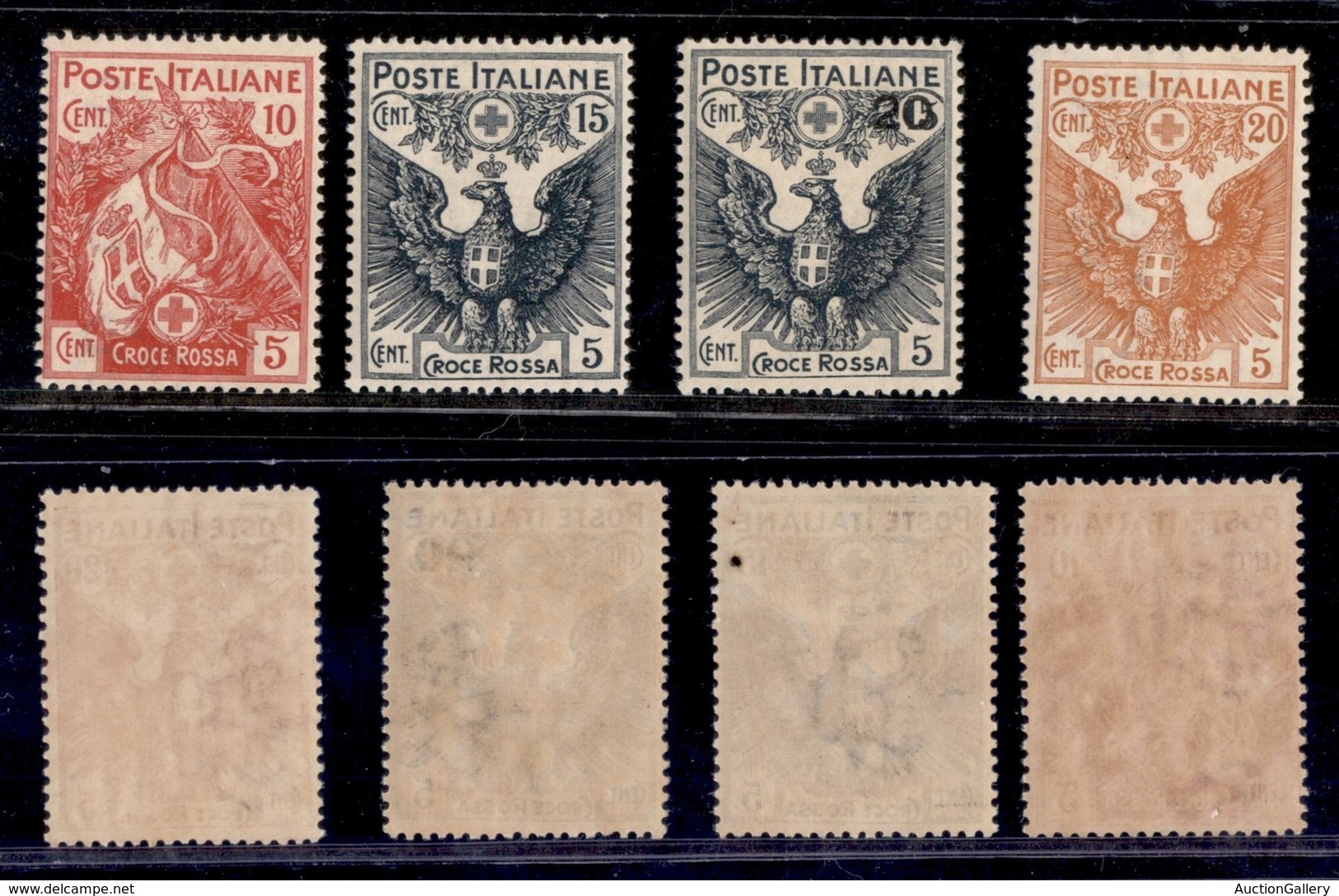 REGNO - 1915/1916 - Croce Rossa (102/105) - Serie Completa - Gomma Originale - Centratura Da Buona A Ottima - Other & Unclassified