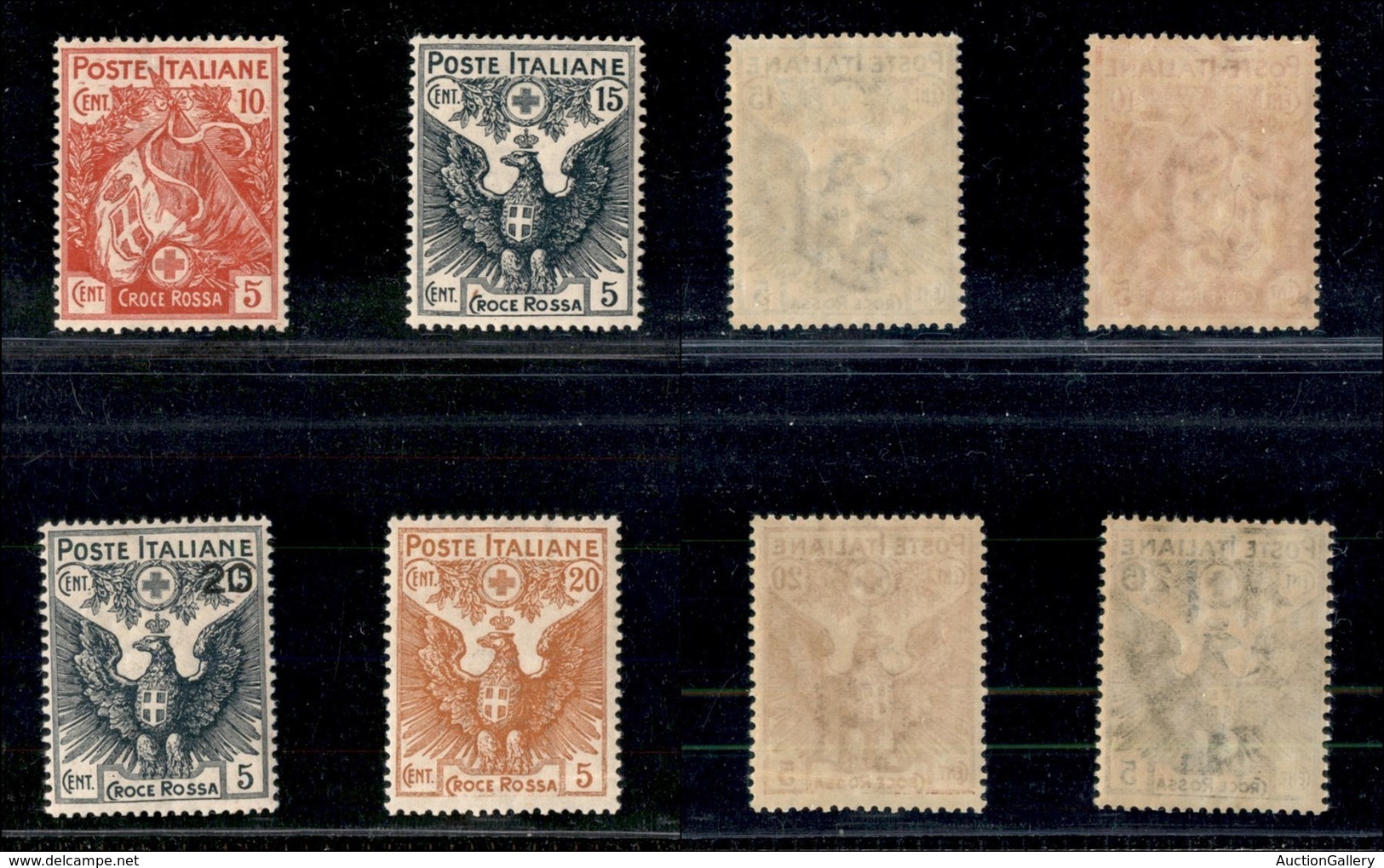 REGNO - 1915/1916 - Croce Rossa (102/105) - Serie Completa - Gomma Originale (80) - Other & Unclassified