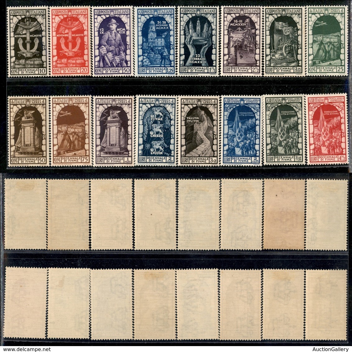 REGNO - 1934 - Decennale Di Fiume (350/356 + 60/68  Aerea) - Emissione Completa - Gomma Originale (34) - Andere & Zonder Classificatie