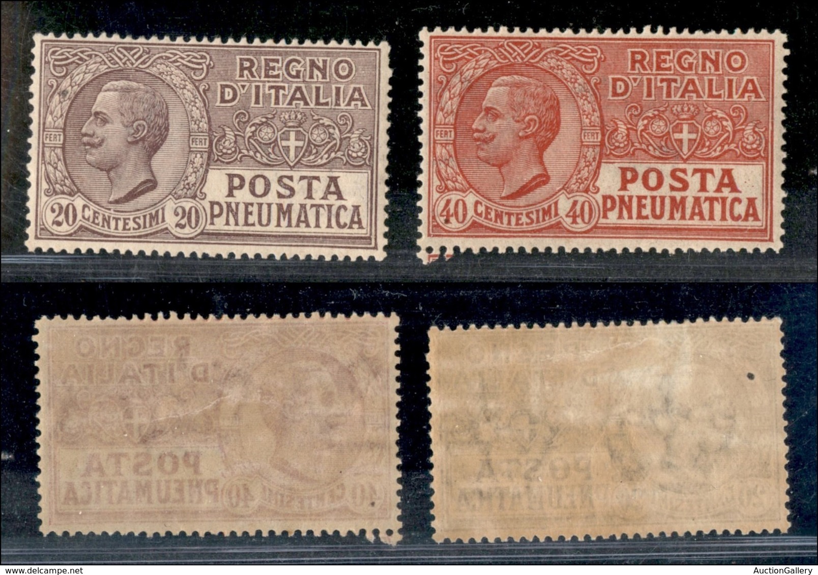 REGNO - 1925 - Posta Pneumatica (8/9) - Serie Completa - Gomma Originale (60) - Other & Unclassified