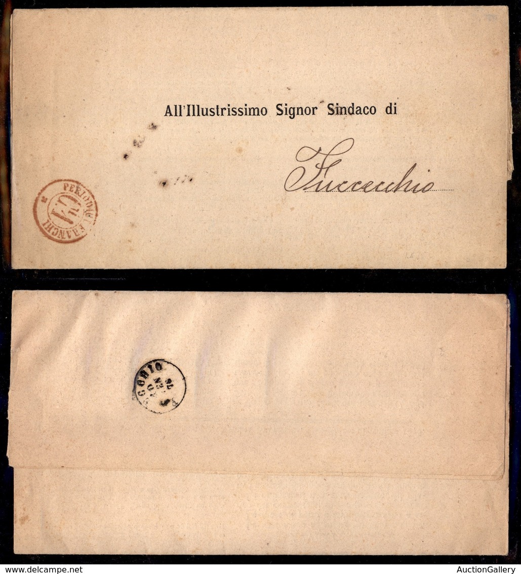 REGNO - Periodici Franchi C1 (rosso) - Circolare Da Roma A Fucecchio Del Gennaio1876 - Other & Unclassified