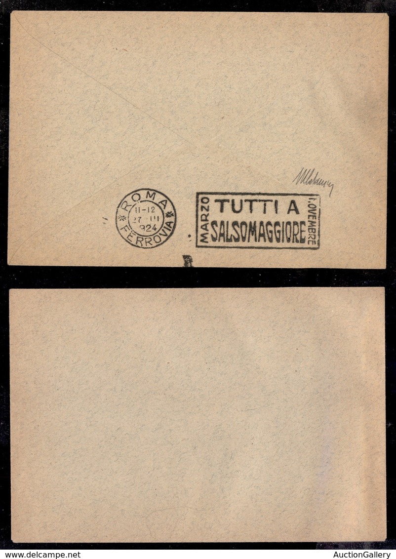 REGNO - Targhette Pubblicitarie - Prova - Tutti A Salsomaggiore - Roma 27.3.24 - Autres & Non Classés