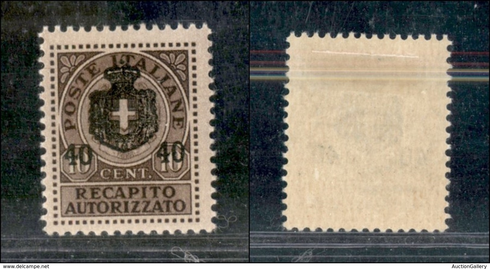 LUOGOTENENZA - 1945 - 40 Cent Su 10 Cent Recapito (5) - Gomma Originale - Autres & Non Classés