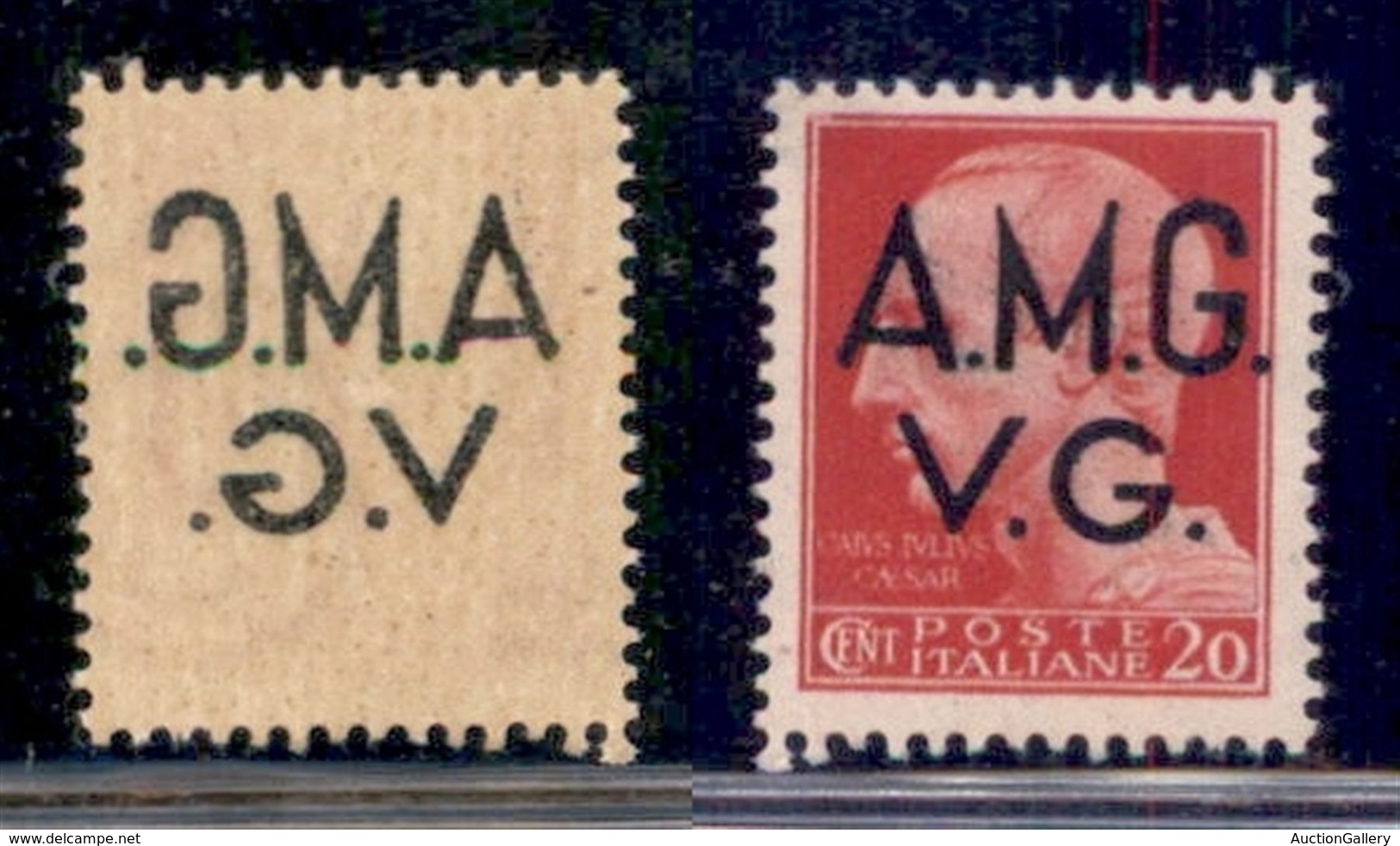 TRIESTE AMG VG - 1945 - 20 Cent (4p) - Decalco - Gomma Integra - Autres & Non Classés