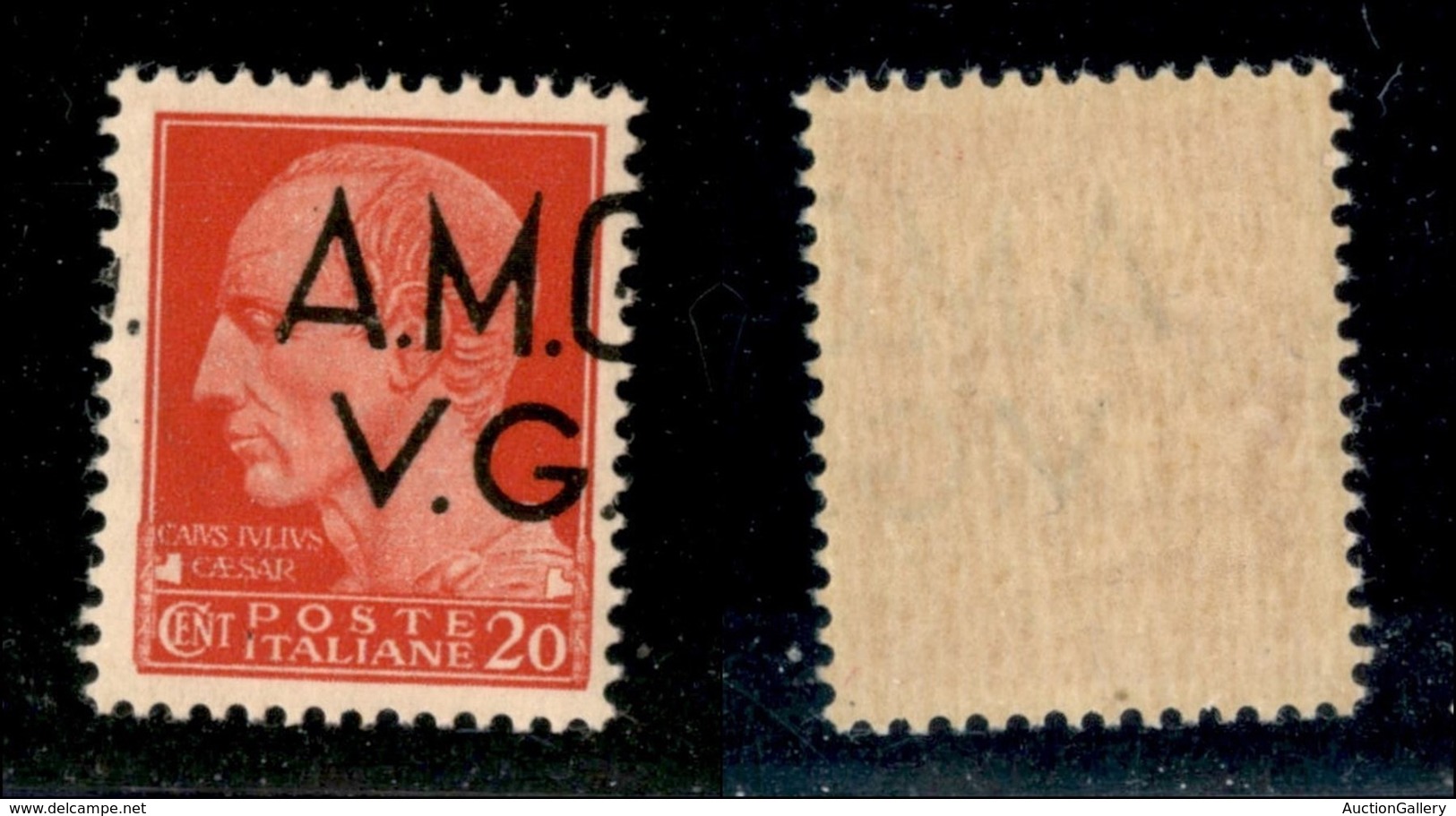 TRIESTE AMG VG - 1945 - 20 Cent (5ho) Con G A Cavallo - Gomma Integra (20) - Andere & Zonder Classificatie