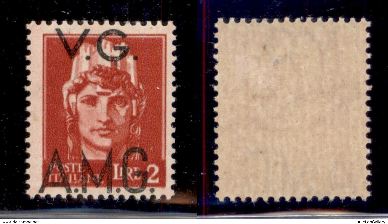 TRIESTE AMG VG - 1945 - 2 Lire (9h) - VG In Alto - Gomma Originale - Other & Unclassified