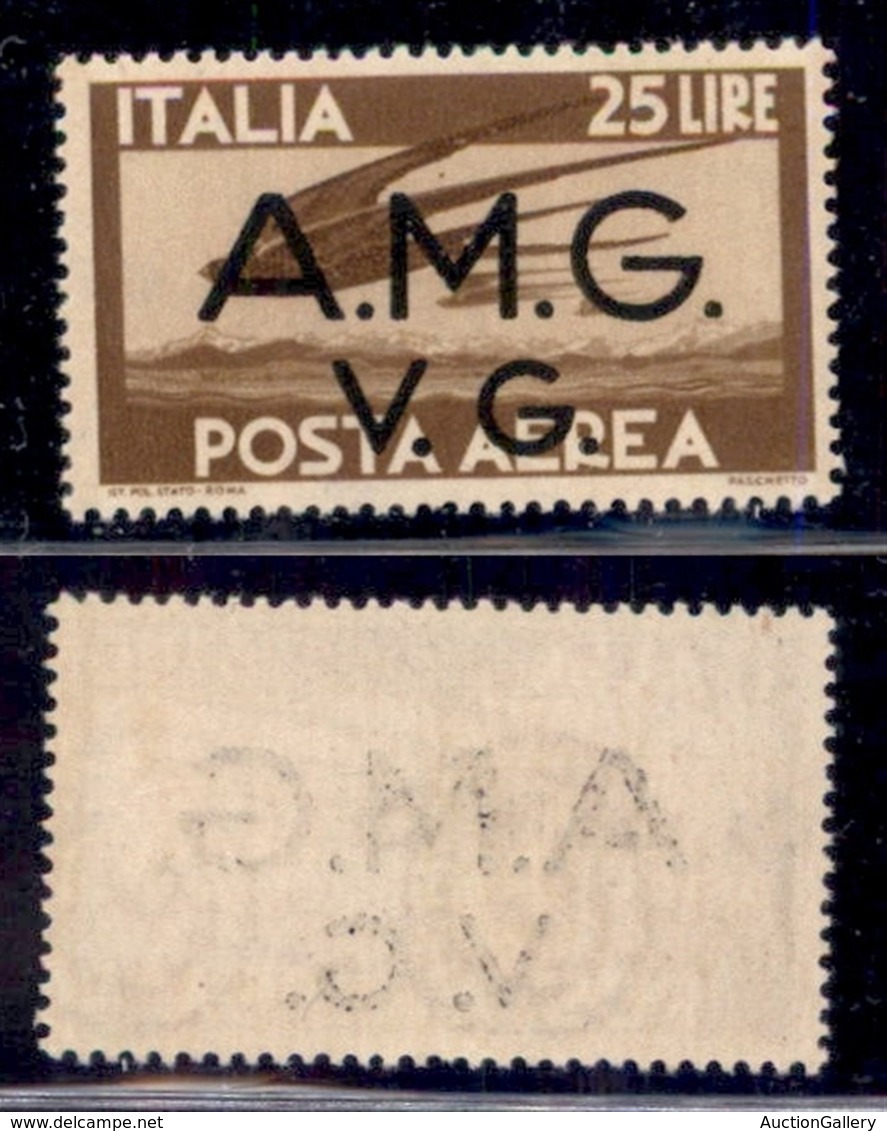 TRIESTE AMG VG - 1947 - 25 Lire (7 - Aerea) - Gomma Originale (25) - Other & Unclassified