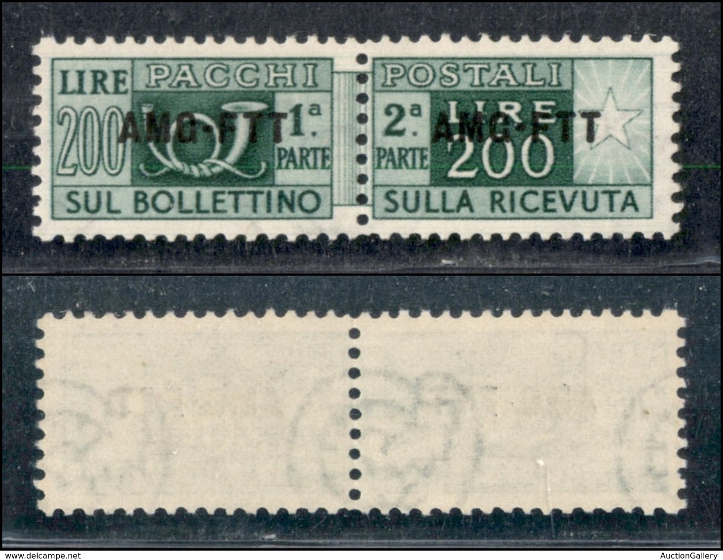 TRIESTE AMG FTT - 1949 - 200 Lire Pacchi Postali (23) - Gomma Integra (30) - Altri & Non Classificati