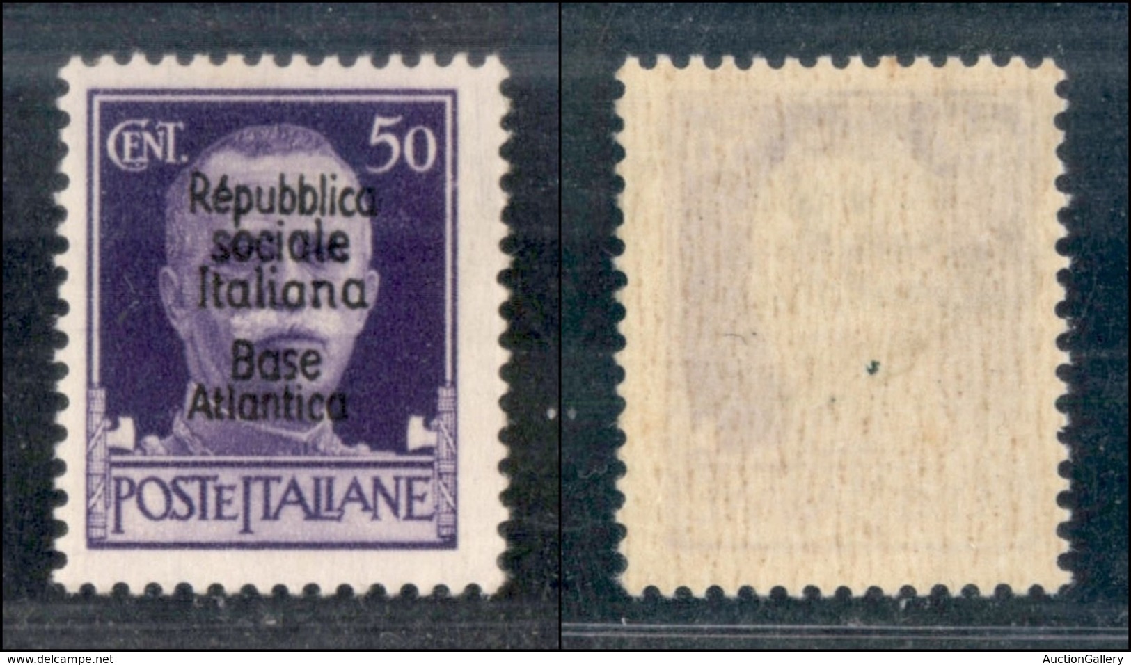 EMISSIONI LOCALI - Base Atlantica - 1944 - 50 Cent (29) - Gomma Originale (12) - Altri & Non Classificati