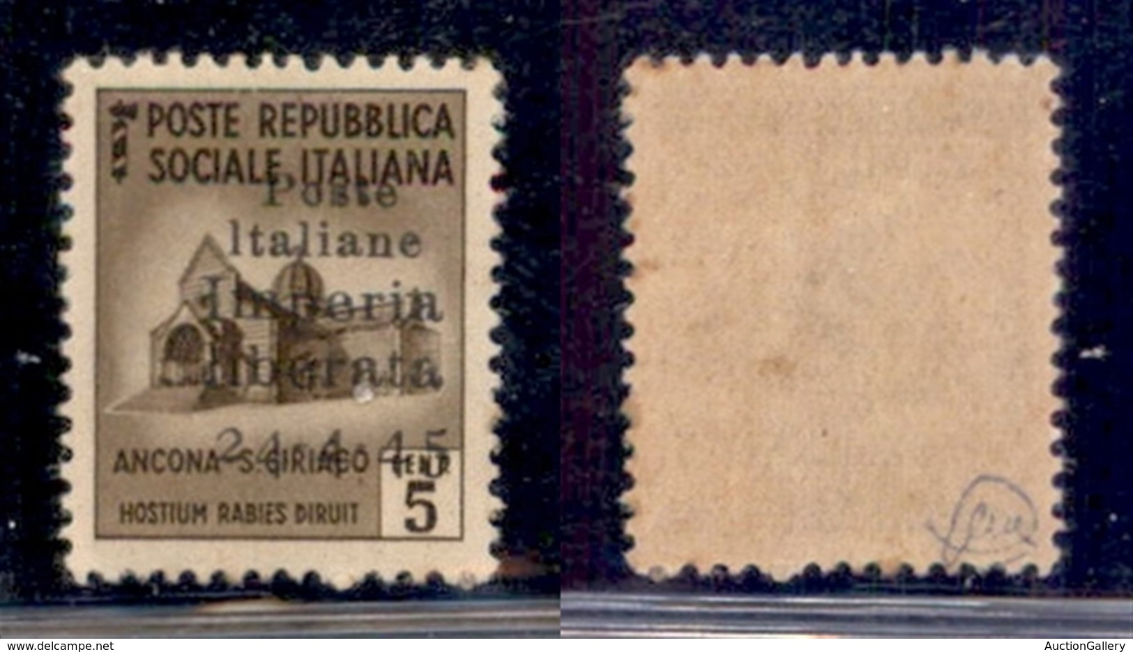 C.L.N. - Imperia - 1945 - 5 Cent (1) - Gomma Integra (12,50) - Andere & Zonder Classificatie