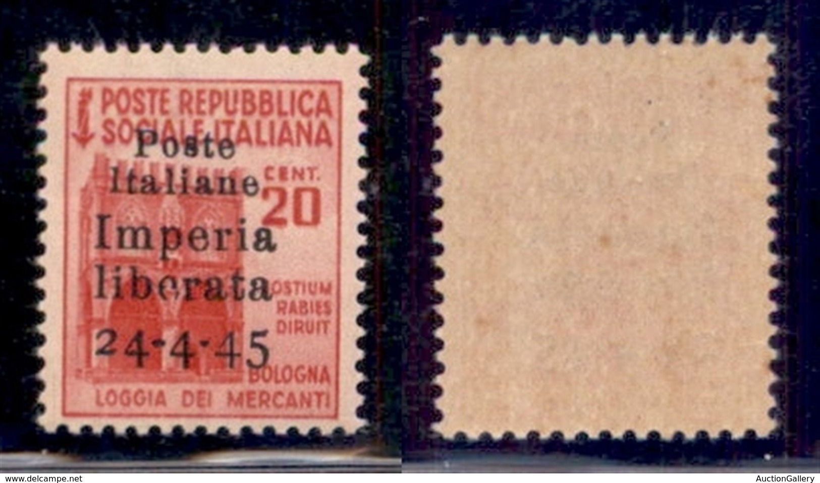 C.L.N. - Imperia - 1945 - 20 Cent (3) - Gomma Integra (12,50) - Other & Unclassified