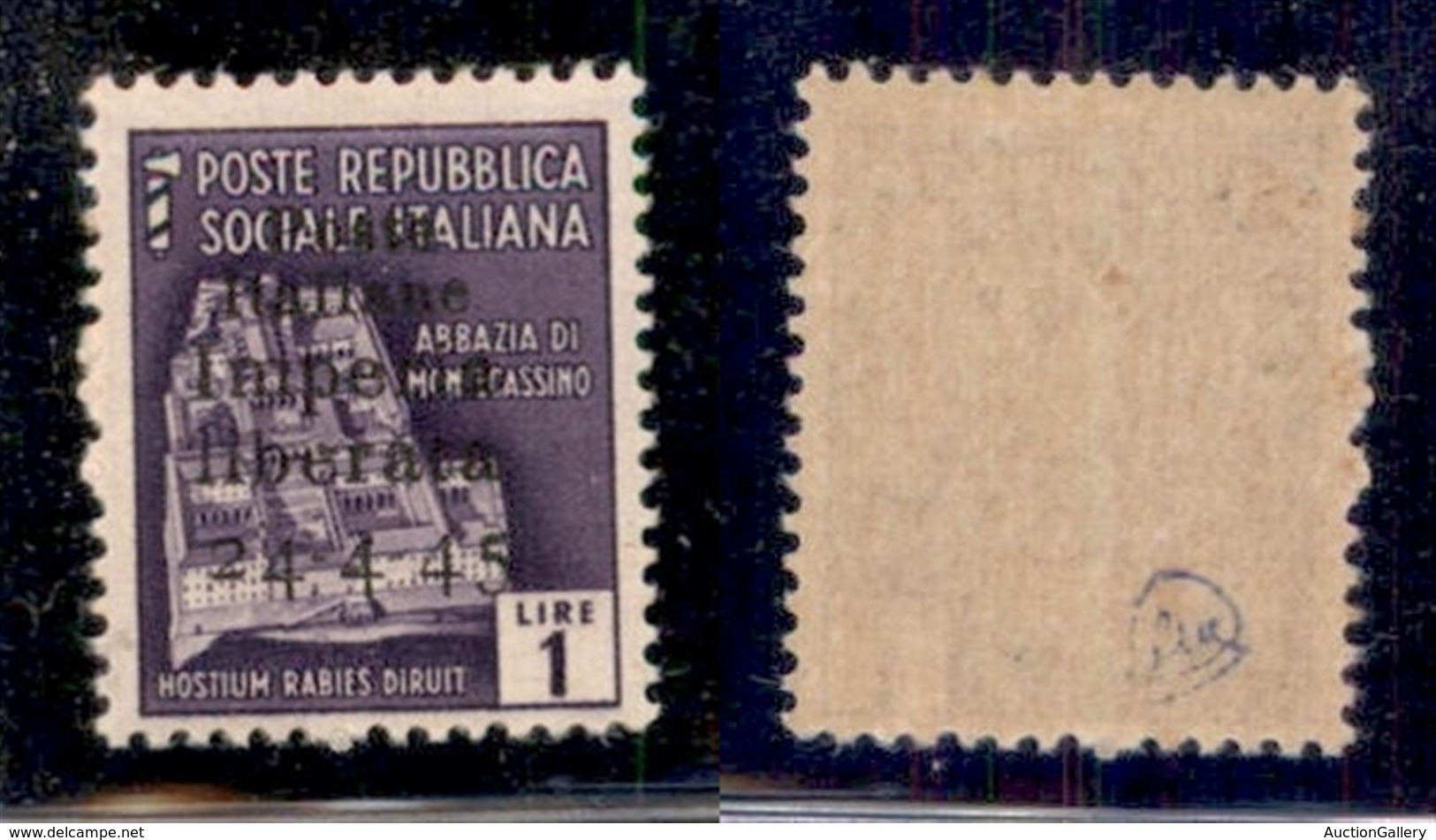 C.L.N. - Imperia - 1945 - 1 Lira (8) - Gomma Integra (12,50) - Altri & Non Classificati