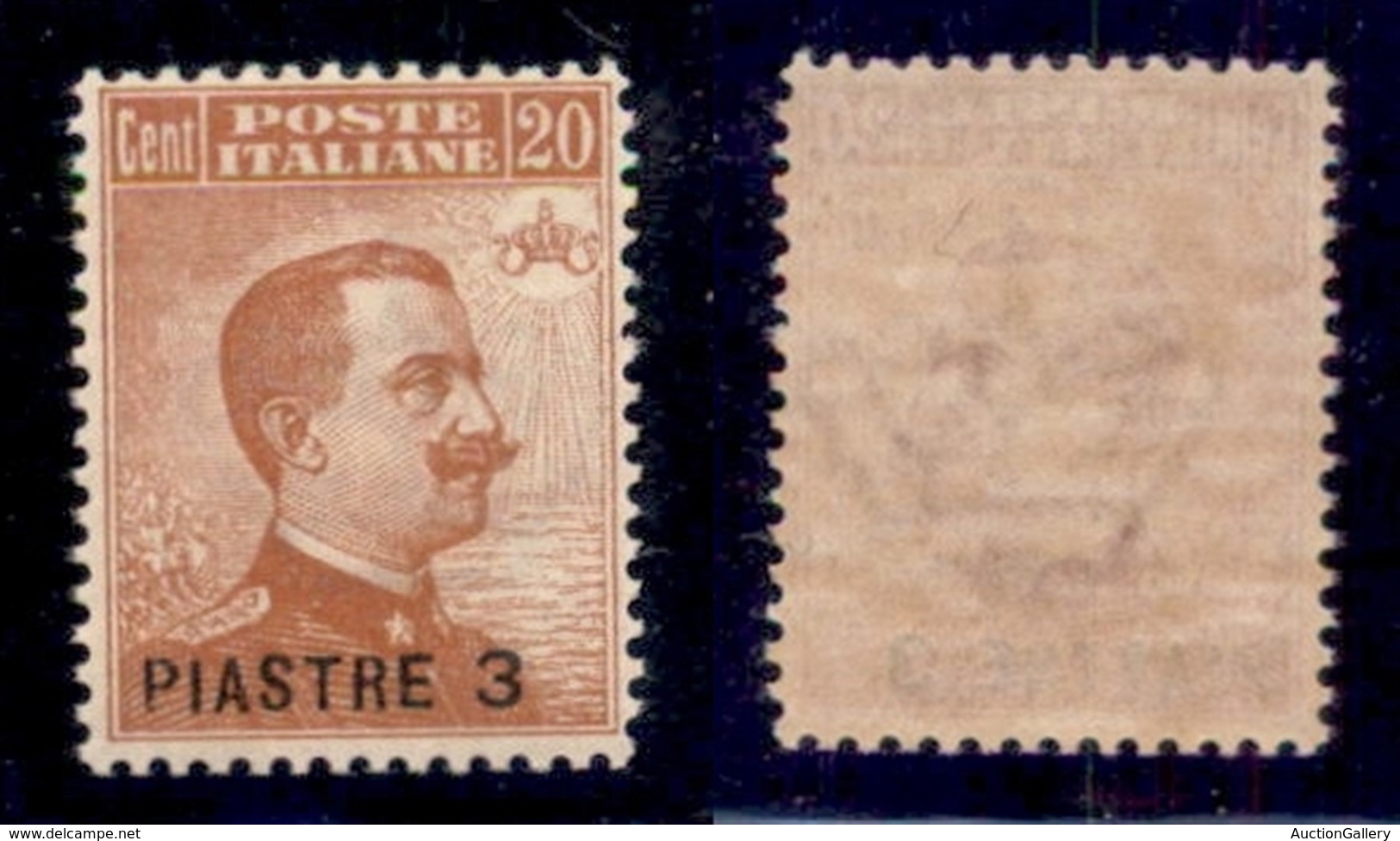 UFFICI POSTALI ALL'ESTERO - Levante - Costantinopoli - 1921 - 3 Piastre Su 20 Cent (37) - Gomma Originale - Ben Centrato - Other & Unclassified