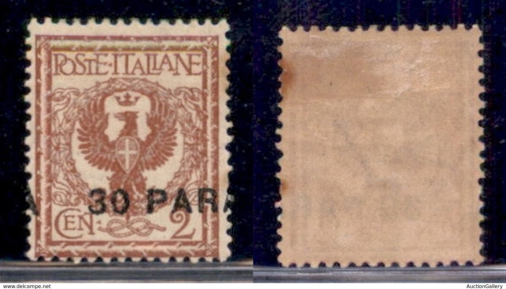 UFFICI POSTALI ALL'ESTERO - Levante - Costantinopoli - 1922 - 30 Para Su 2 Cent (47daa) Con A A Cavallo - Gomma Original - Autres & Non Classés