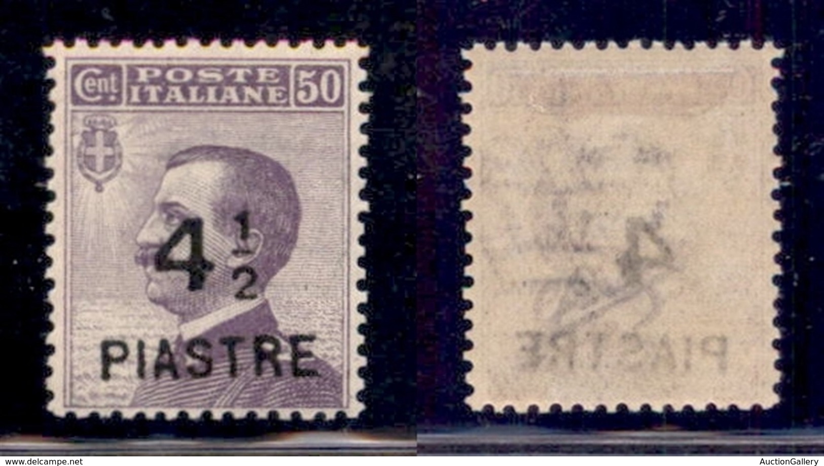 UFFICI POSTALI ALL'ESTERO - Levante - Costantinopoli - 1922 - 4 1/2 Piastre Su 50 Cent (62) - Gomma Originale - Ben Cent - Other & Unclassified