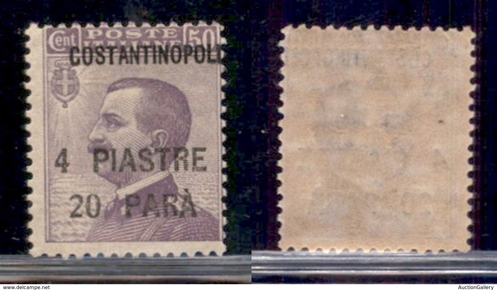 UFFICI POSTALI ALL'ESTERO - Levante - Costantinopoli - 1923 - 4,20 Piastre Su 50 Cent (79 - Varietà Cb) - Costantinopoli - Altri & Non Classificati