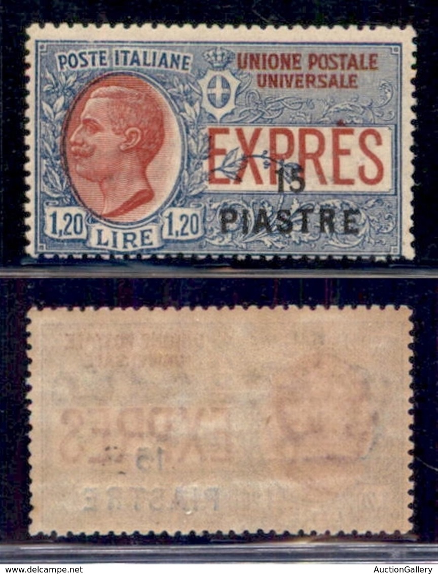 UFFICI POSTALI ALL'ESTERO - Levante - Costantinopoli - 1923 - 15 Piastre Su 30 Cent (3) - Gomma Integra (50) - Altri & Non Classificati