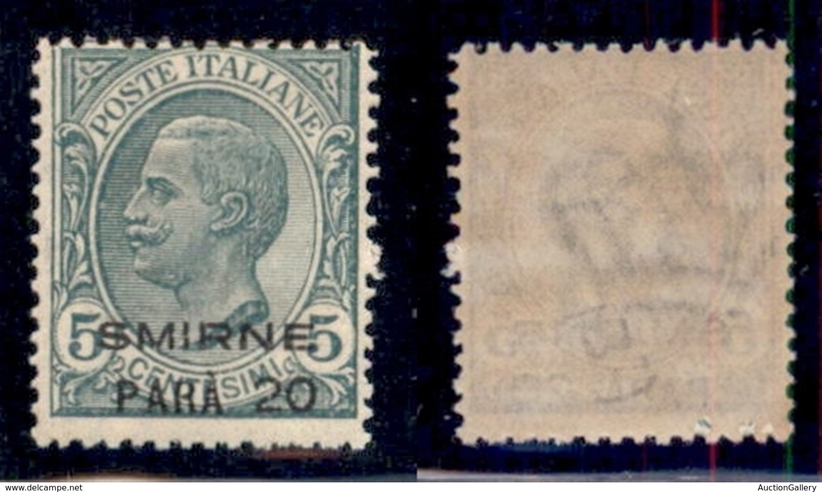 UFFICI POSTALI ALL'ESTERO - Levante - Smirne - 1922 - 20 Para Su 5 Cent (9) - Gomma Integra (100) - Altri & Non Classificati