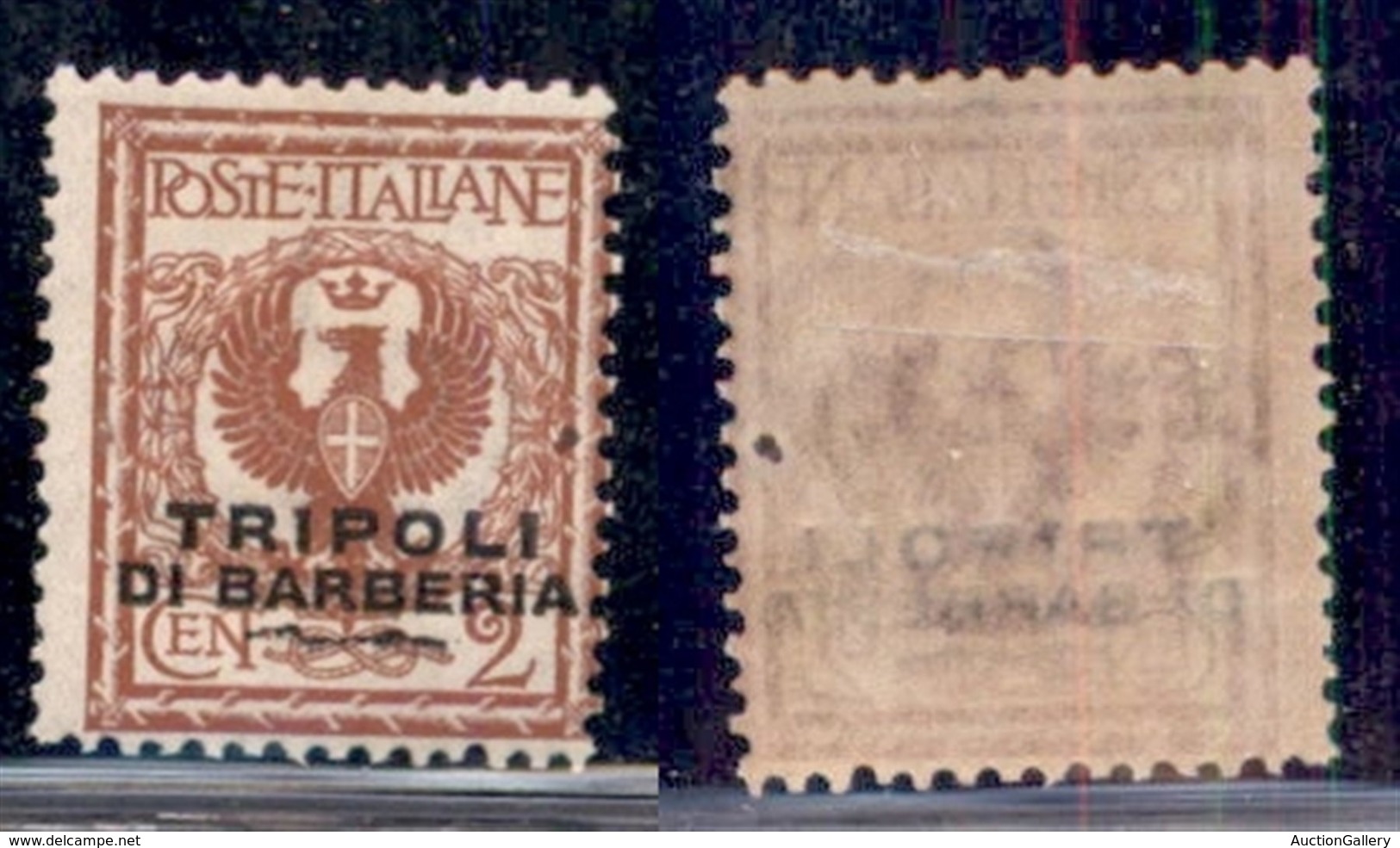 UFFICI POSTALI ALL'ESTERO - Levante - Tripoli Di Barberia - 1915 - 2 Cent (12-varietà) - Tratto Tipografico In Basso - G - Otros & Sin Clasificación