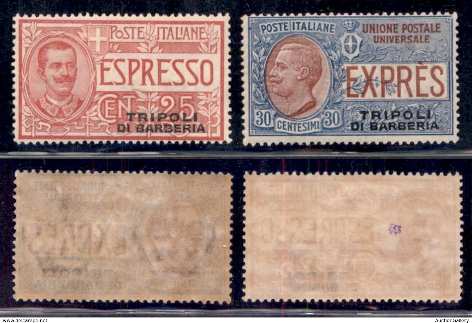 UFFICI POSTALI ALL'ESTERO - Levante - Tripoli Di Barberia - 1909 - Espressi (1/2) - Serie Completa - Gomma Originale 30) - Autres & Non Classés