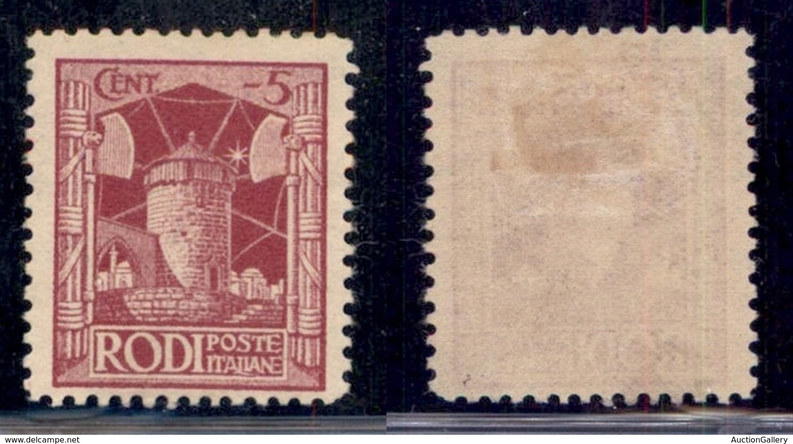 COLONIE - Egeo - 1929 - 5 Cent Pittorica (3) - Gomma Originale (22) - Other & Unclassified