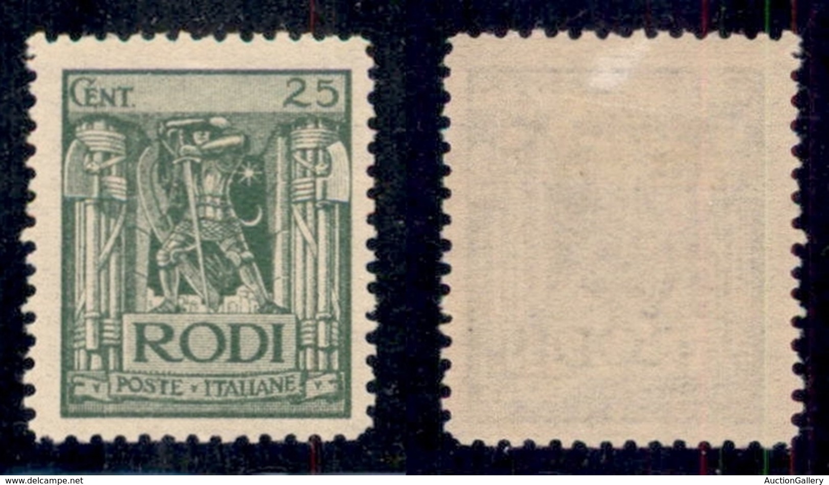 COLONIE - Egeo - 1929 - 25 Cent Pittorica (6) - Gomma Originale (22) - Other & Unclassified