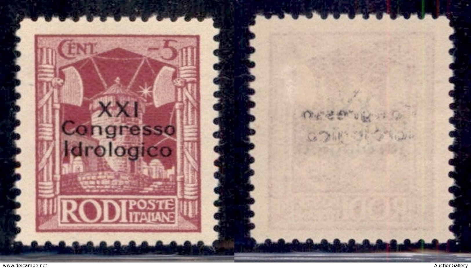 COLONIE - Egeo - 1930 - 5 Cent Congresso Idrogeologico (12) - Gomma Originale (100) - Other & Unclassified