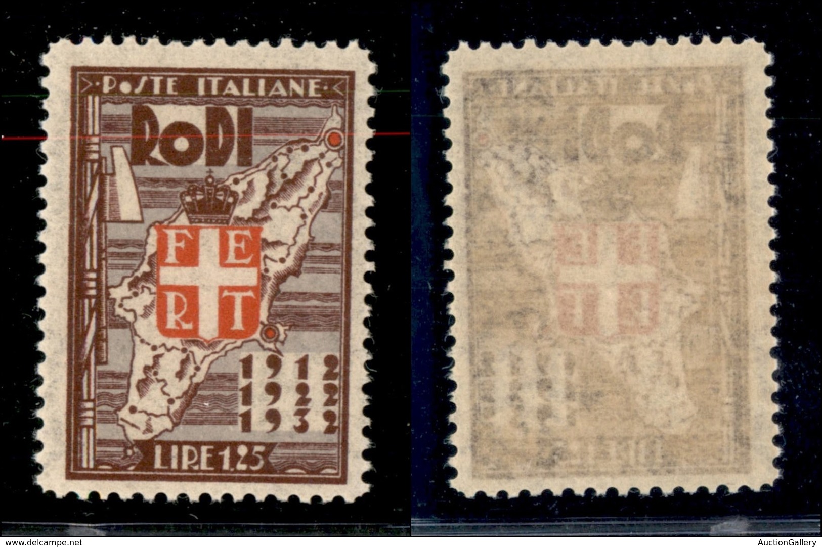 COLONIE - Egeo - 1932 - 1,25 Lire Ventennale (71) - Gomma Integra (30) - Altri & Non Classificati
