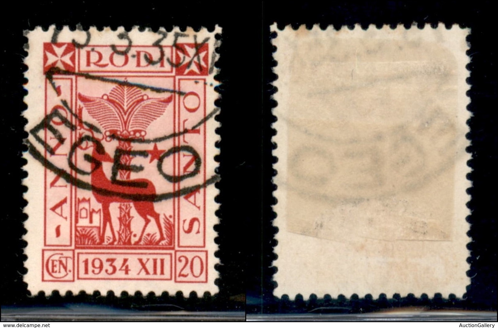 COLONIE - Egeo - 1935 - 20 Cent Anno Santo (93) Usato (60) - Other & Unclassified