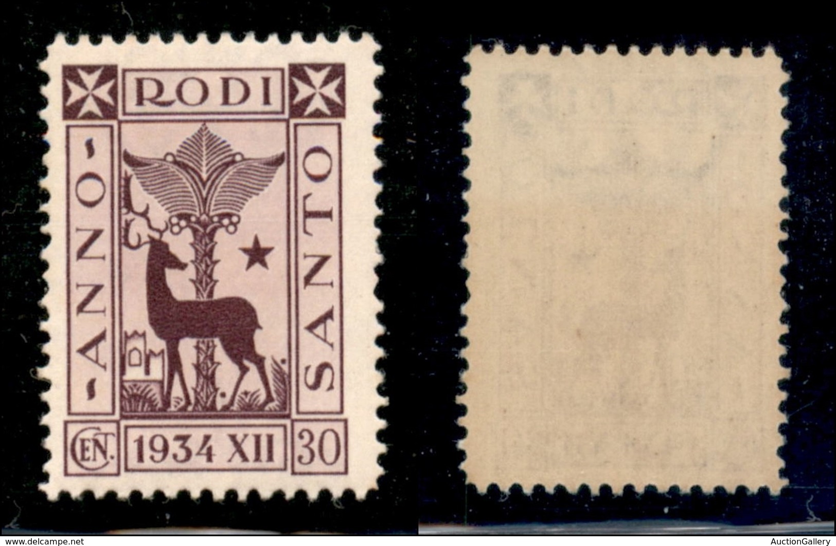 COLONIE - Egeo - 1935 - 30 Cent Anno Santo (95) - Gomma Integra (90) - Other & Unclassified